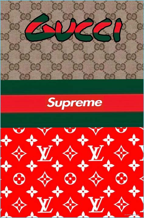 gucci supreme lv wallpaper|supreme gucci wallpaper.